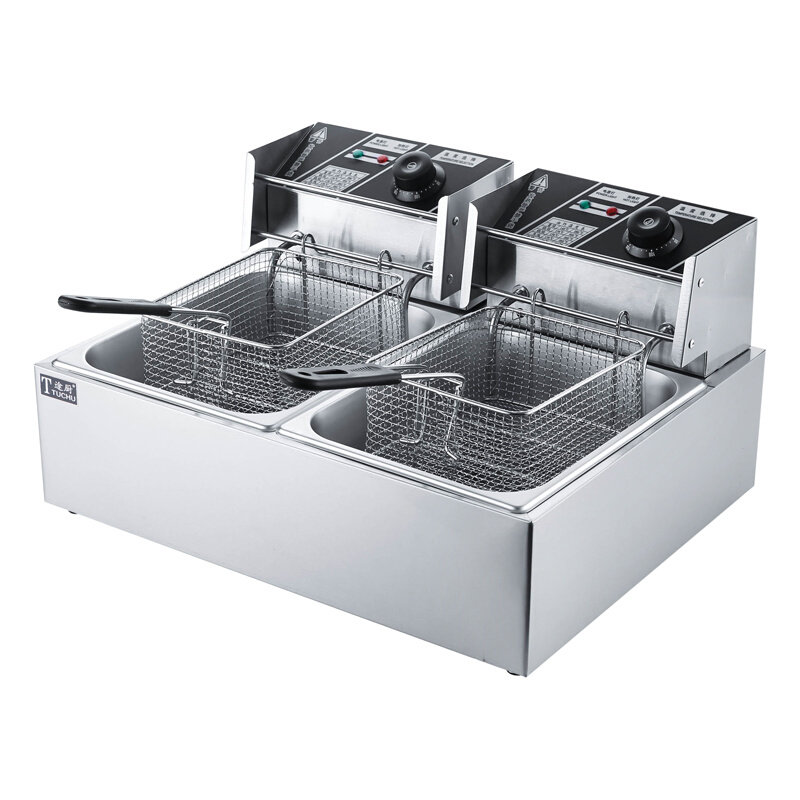 汇利商用单缸双缸炸串电炸锅油条机大容量油炸台式家用电炸炉炉头,淘宝优惠券,粉丝福利购,淘宝优惠卷