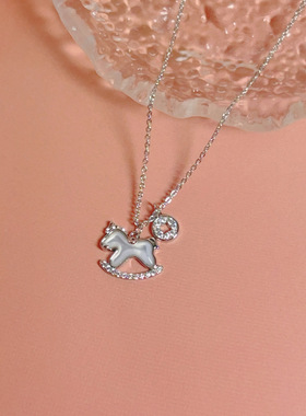 马年HOWEET贝壳小马招财项链