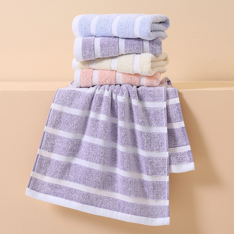 京阪棉屋毛巾2条装纯棉家用洗脸大毛巾洗澡吸水不掉毛男女情侣款