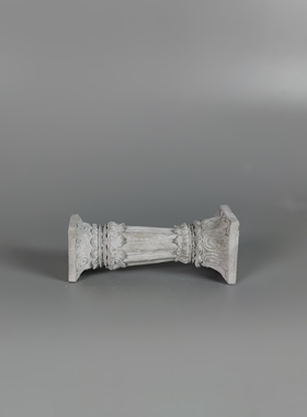 清水混凝土摆件 并蒂莲罗马柱 造景桌面装饰烛台