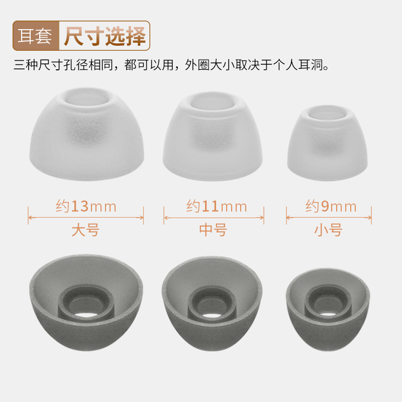 品吉高耳塞套适用倍思Baseus Encok WM01 Plus耳机套Bowie WM02硅胶套EncokWM01耳套BowieWM02耳帽WM01-P配件-图2