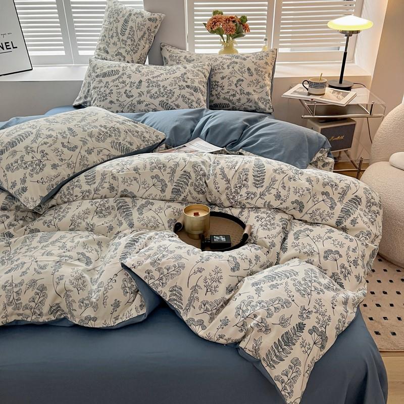 bedsheet sets fitted bed sheet set bedding cover床单套装-图1