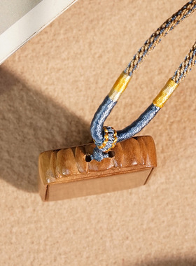 迈索尔老山檀香无事牌脖挂链木质平安牌吊坠男女雕刻项链挂件木牌