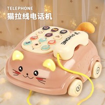 Childrens Music Toy Phone Early Storytelling Machine Infant can bite tooth and drag kids emulated phone 1-3 years old