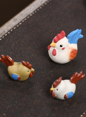 大鸡大利卡通小公鸡桌面装饰摆件