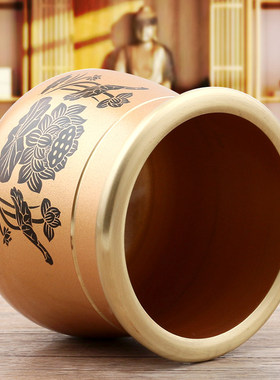 纯铜圣水杯观音净水杯佛堂供佛水杯观音莲花供杯茶杯家居寺庙供奉