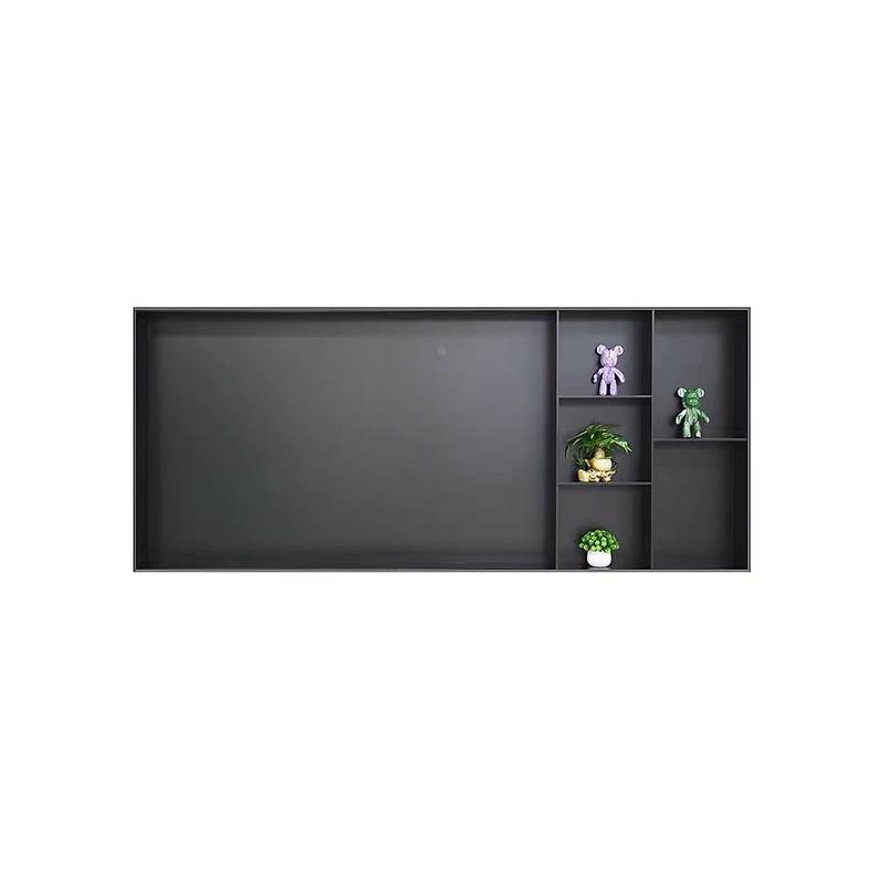 Embedded 65 75 85 100 inch background display metal cabinet custom living room stainless steel TV alcove wine cabinet