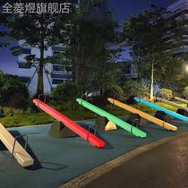 Luminous Stilts Outdoor Piazza Outdoor Square Park Nets Red Pleasure Equipment Props Amusement Park Children Seven Colorful Stilts