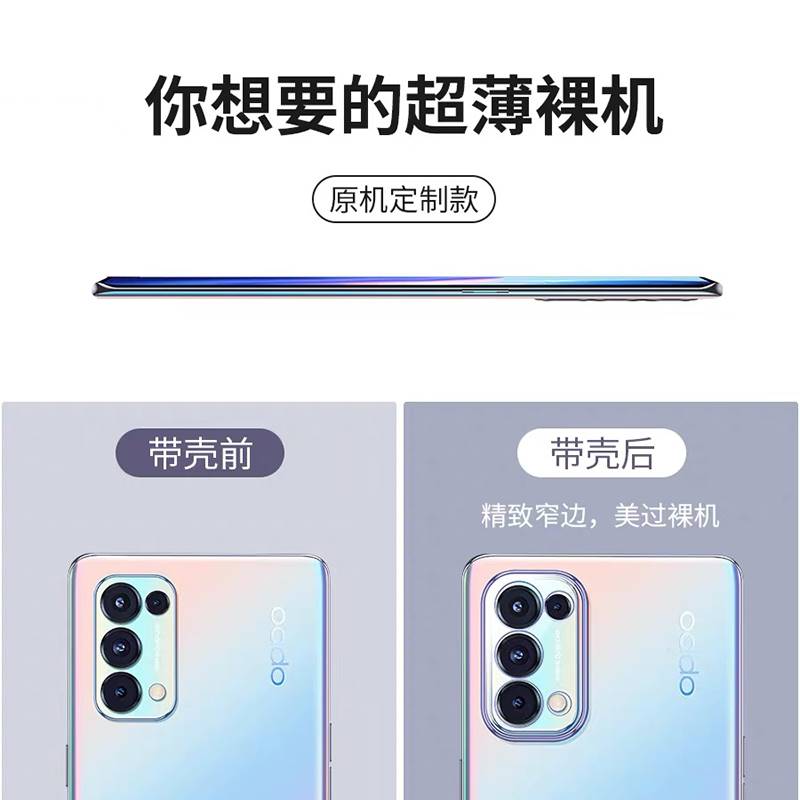 opporeno5k手机壳Reno5Pro+防摔opopreno镜头全包oppo保护reon套0pporeno透明op外壳0ppo女55g男2021新款5g十 - 图1