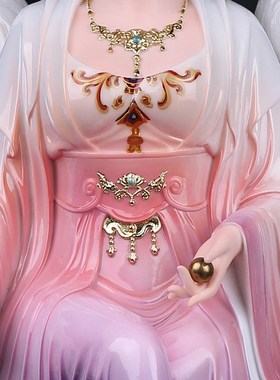 速发九尾白狐真身像体九尾狐摆件青丘像尾娘娘九姑娘神九胡家树脂