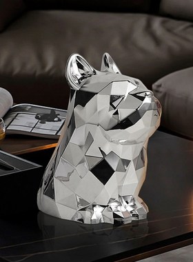 速发法轻犬纸巾盒斗奢高档客饰创意玄关酒柜电视柜茶几餐桌面装厅