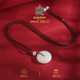 Miyazato's new natural Hetian jade safety buckle pendant
