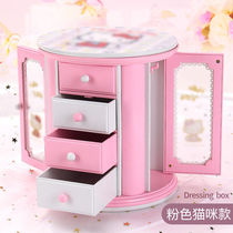 Childrens first decorated box Large number rounded three-layer small drawer containing eight-tone box minimalist fresher jewellery Music Box Creative