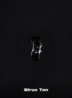 StrucTon不规则星芒漆黑指环