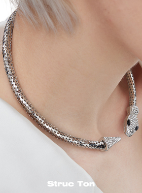 StrucTon金属蛇形可调节锁骨链