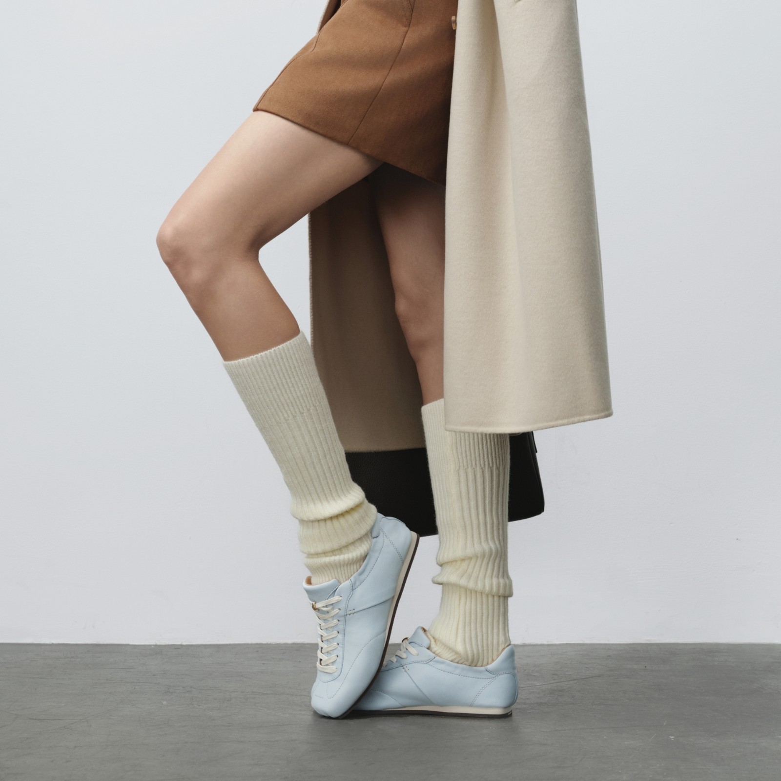 足下工业方头芭蕾舞鞋 FOOT INDUSTRY 德训鞋女鞋舒适薄底浅天蓝,淘宝优惠券,粉丝福利购,淘宝优惠卷