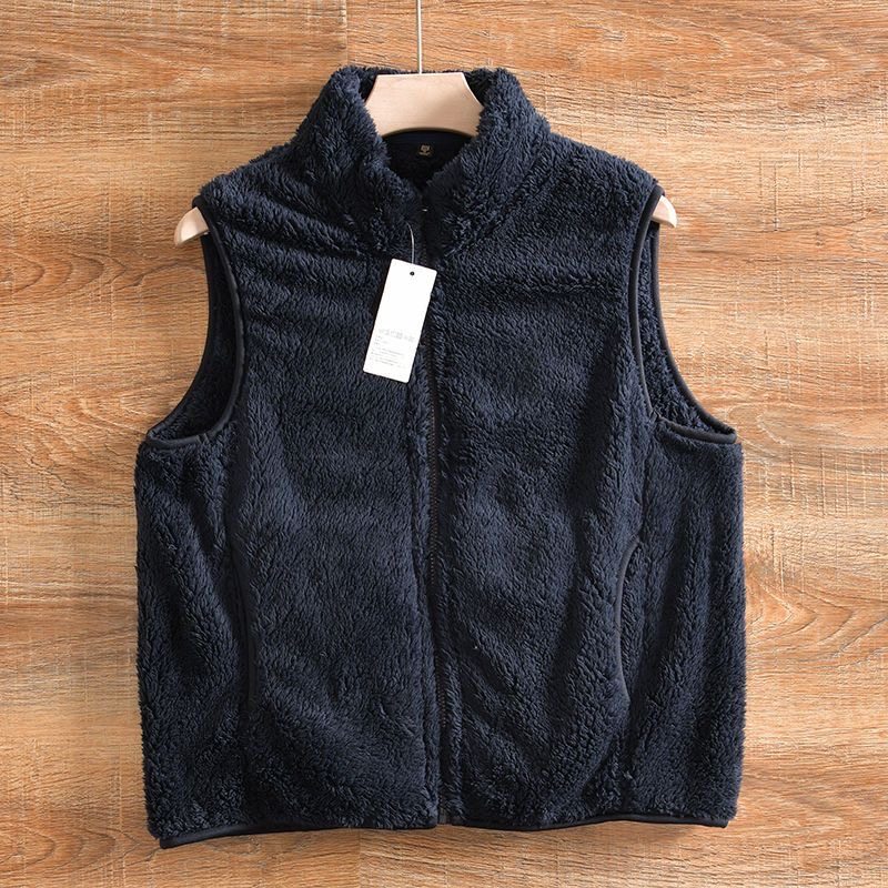 长毛绒立领拉链马甲女冬加绒加厚背心珊瑚绒无袖坎肩外穿休闲外套,淘宝优惠券,粉丝福利购,淘宝优惠卷