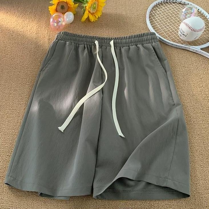 冰丝短裤男女夏季2024新款情侣装休闲宽松a字阔腿透气运动五分裤,淘宝优惠券,粉丝福利购,淘宝优惠卷