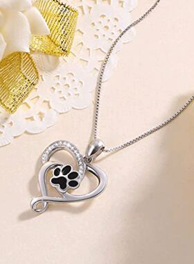 Necklace Cute Cat's Claw Glue Dropping Love Necklace Hollow