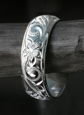 Classic Ring Unisex Floral Simple Versatile Everyday Ring