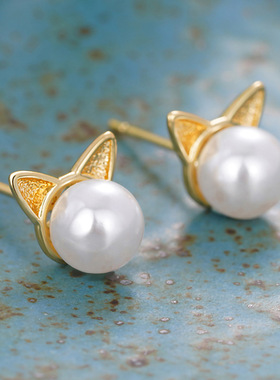 Kitten Ear Jewelry Necklace Earrings Jewelry Suit Cute