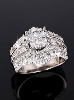 New Simulation Ring Double Two-in-one Super Flash Ring