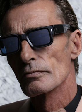 日系Moleubak箭头米钉太阳镜方形时尚遮阳太阳眼镜欧美防晒个性