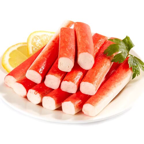 小伙子模拟蟹足棒1kg韩国蟹肉棒手撕蟹柳即食寿司包饭火锅用食材 - 图1