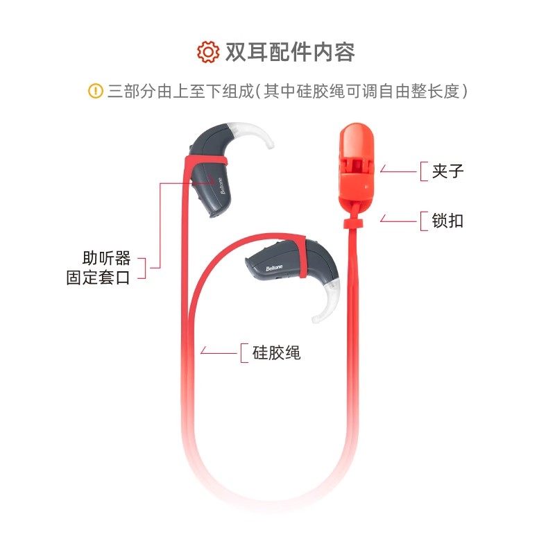 助听器防丢绳隐形防掉挂绳儿童老年人单耳双耳专用保护套固定夹子,淘宝优惠券,粉丝福利购,淘宝优惠卷