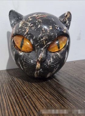 黑猫石雕树脂摆件万圣节