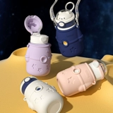 Высококачественный термос со стаканом для школьников, детская вместительная и большая трубочка