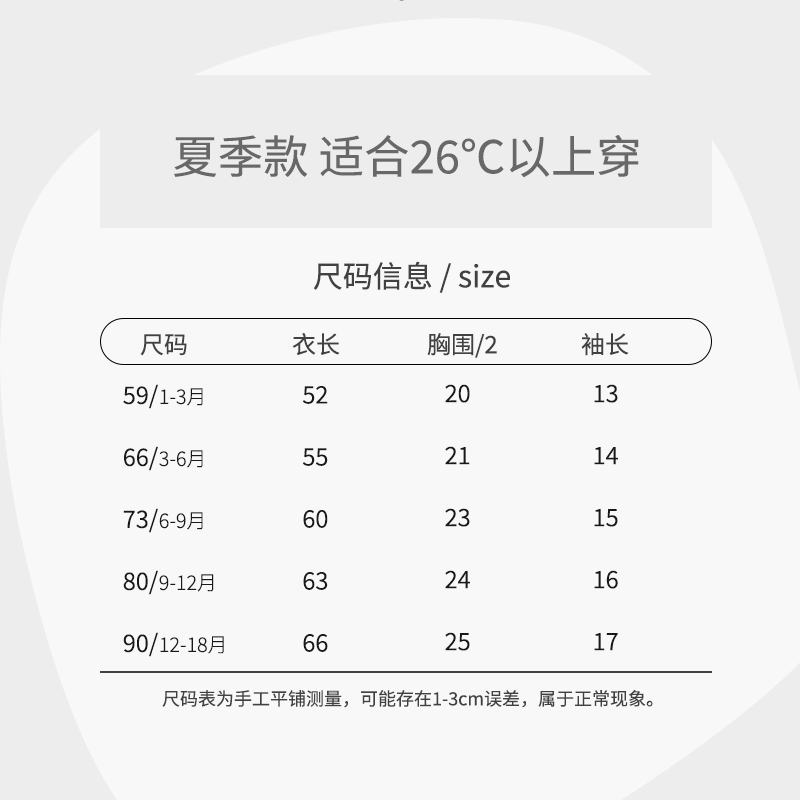 婴儿衣服短袖长裤连体衣夏季薄款6一12月宝宝夏天空调服夏装73码3-图3