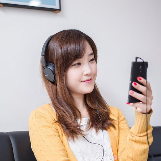 Sony/索尼 MDR-ZX110AP 头戴式耳机有线带麦克电脑立体声舒适佩戴