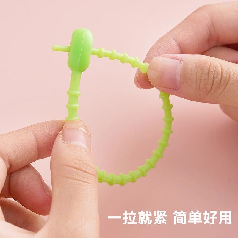 新款彩色小花硅胶扎带多功能收纳扎绳diy钥匙扣包包饰品挂件配件,淘宝优惠券,粉丝福利购,淘宝优惠卷