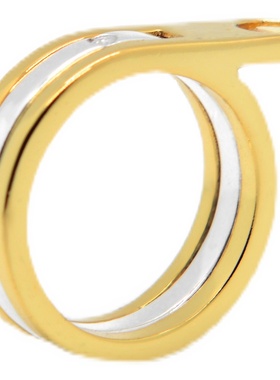 HUMIDCAVE中性简约双色戒指