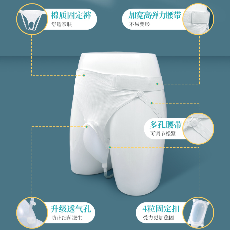 医仑特小便接尿器老年男士集尿袋卧床接尿器瘫痪导尿管硅胶集尿袋 - 图0