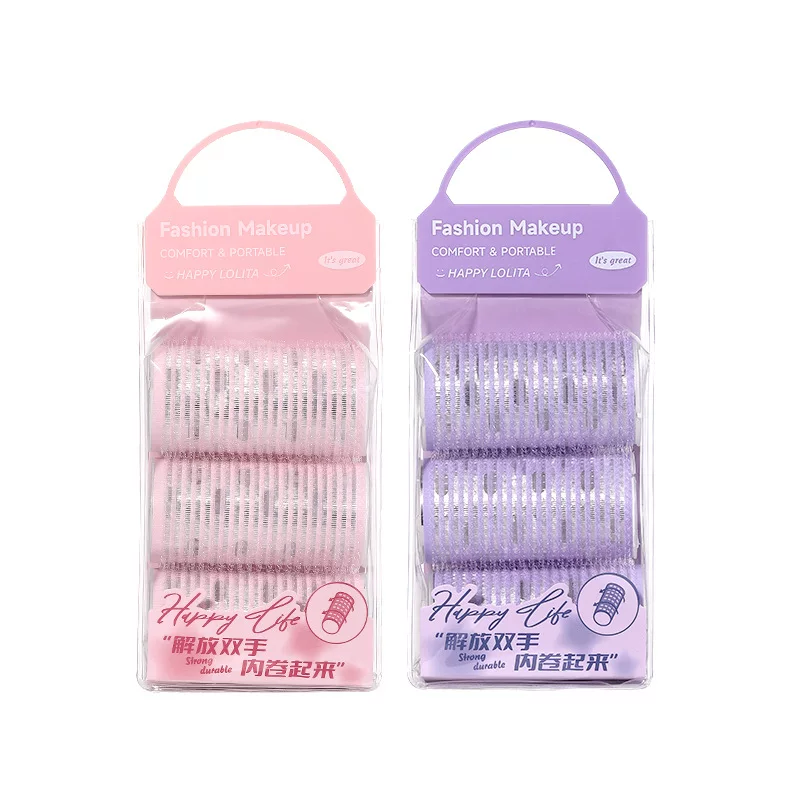 Self-adhesive curly bangs with velcro, 3 pieces