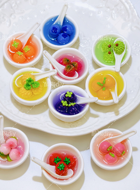 立体diy仿真食玩新款发饰奶油胶