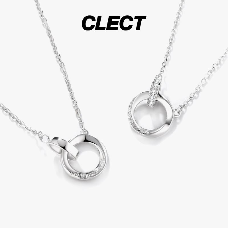 莫比乌斯双环情侣项链女男轻奢小众高级设计感简约吊坠礼物 clect 莫比乌斯双环情侣项链女男轻奢小众高级设计感简约吊坠礼物 clect