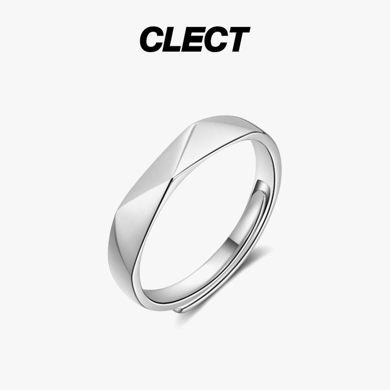 clect痕致纯银一对男女情侣戒指 clect戒指/指环