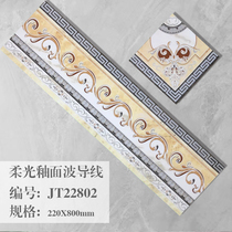 New products 2208f00X American Waveguide Wire Tile room Imitation Ancient Wave line All Porcelain Glazed Face Flex Full Box