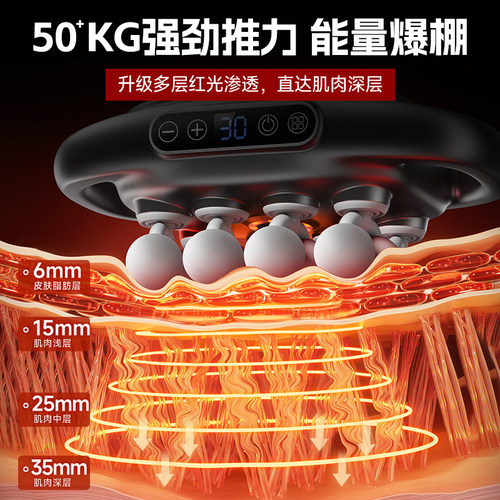 VTT筋膜枪肌肉按摩器放松仪16头腿肩颈椎背腰部神器全身正品专业 - 图1