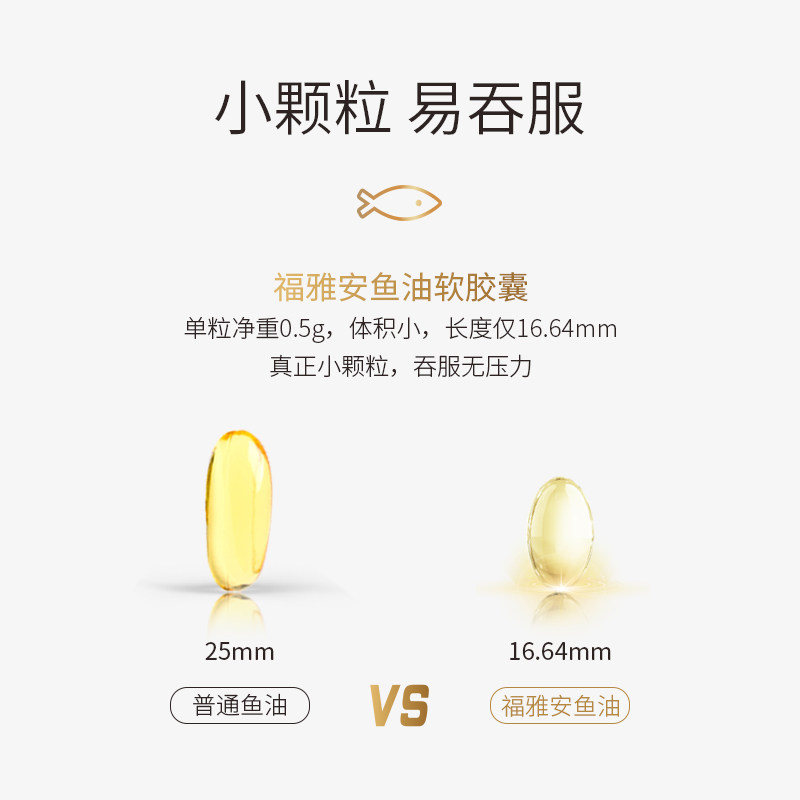 新华福雅安瑞寿牌70%omega3软胶囊 福雅安鱼油/深海鱼油
