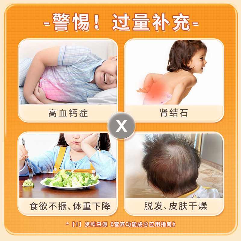 小葵花60粒维生素d3婴幼儿儿童滴剂 小葵花重庆钙铁锌/钙镁