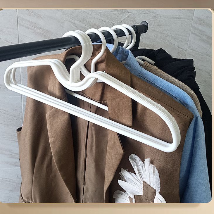 新款短颈衣服架子加厚加粗一体两用衣架无痕衣挂防滑成人衣服撑子