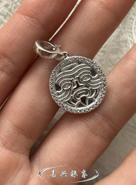 嘉兴银家s925纯银小众设计感藏式扎基拉姆吊坠女轻奢个性复古项坠