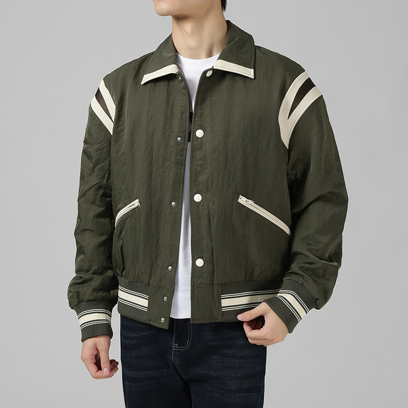 EA阿玛尼 男士LOGO刺绣短款夹棉夹克棉服上衣外套 6R1BZ2 1NZOZ - 图0