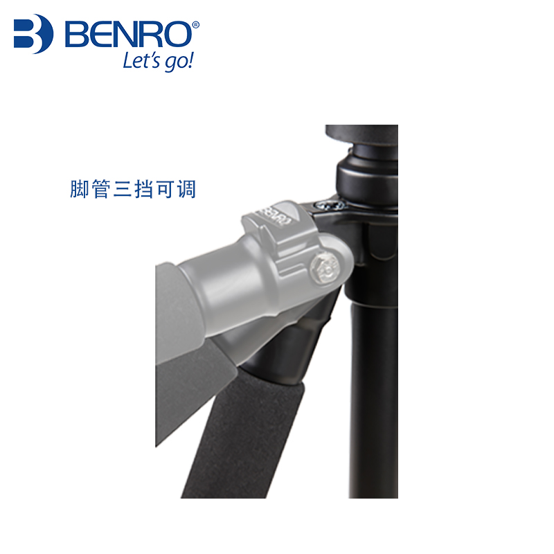 BENRO百诺 C3570T 经典系列 碳纤维三角架佳能尼康相机摄影摄像机 专业稳定打鸟观鸟体育旅游支架 单反三脚架 - 图2