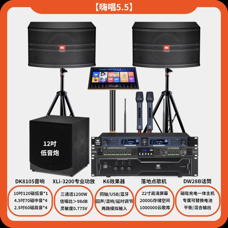 DBL family ktv audio set home karaoke one