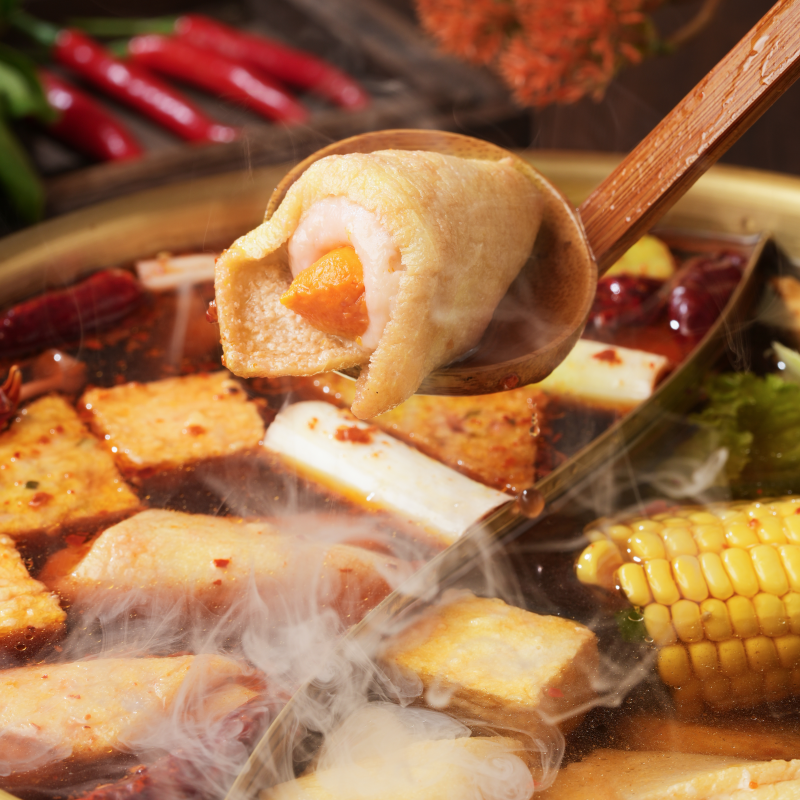 永圆手卷鱼籽福袋包鱼丸关东煮麻辣烫火锅食材小众711同款半成品 - 图0